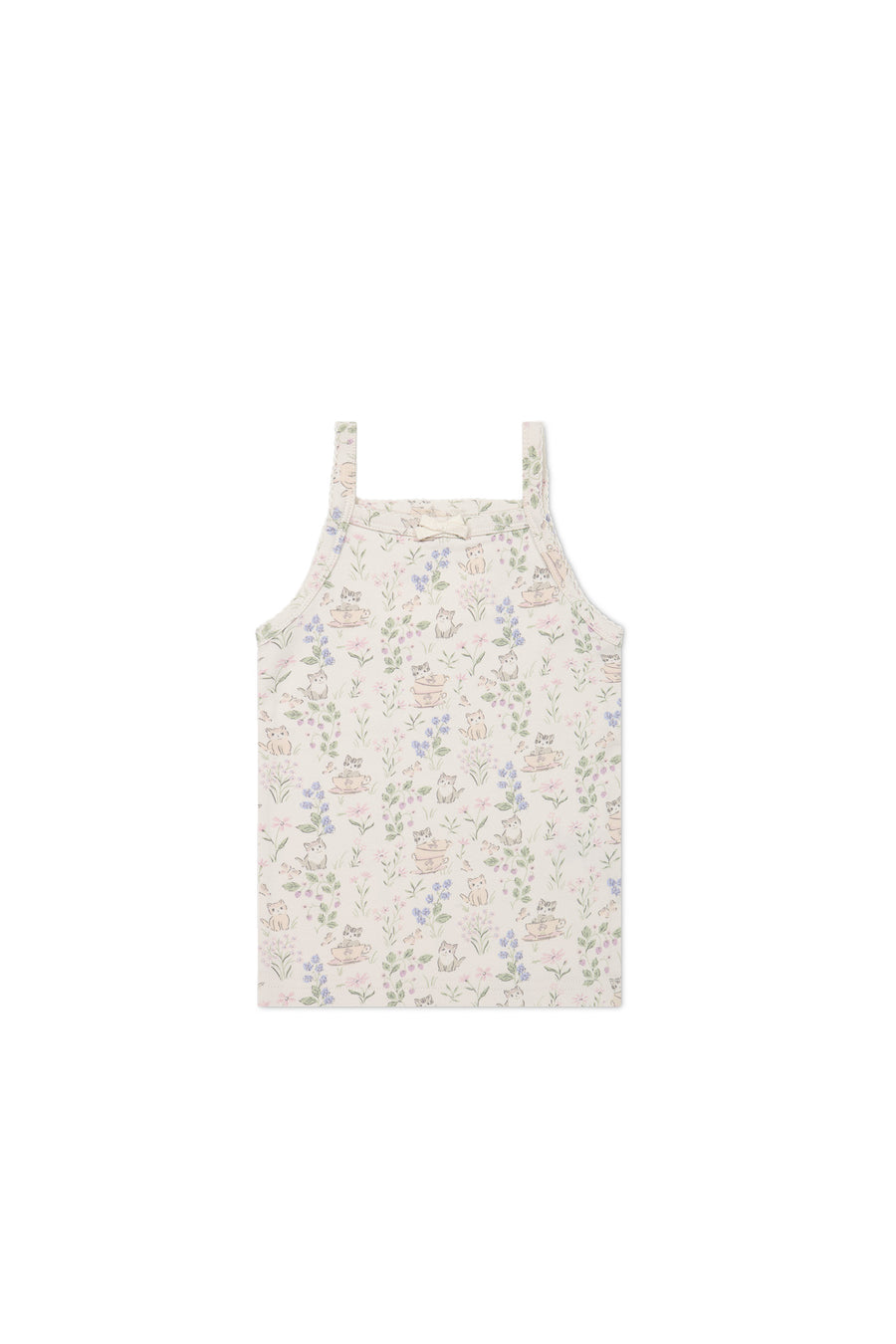 Organic Cotton Singlet - Moons Garden Lavender Childrens Singlet from Jamie Kay USA