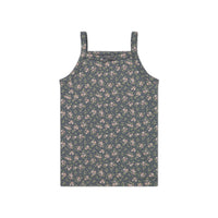 Organic Cotton Singlet - Rosalie Floral Lava Childrens Singlet from Jamie Kay USA