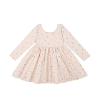 Organic Cotton Tallulah Dress - Meredith Morganite Childrens Dress from Jamie Kay USA