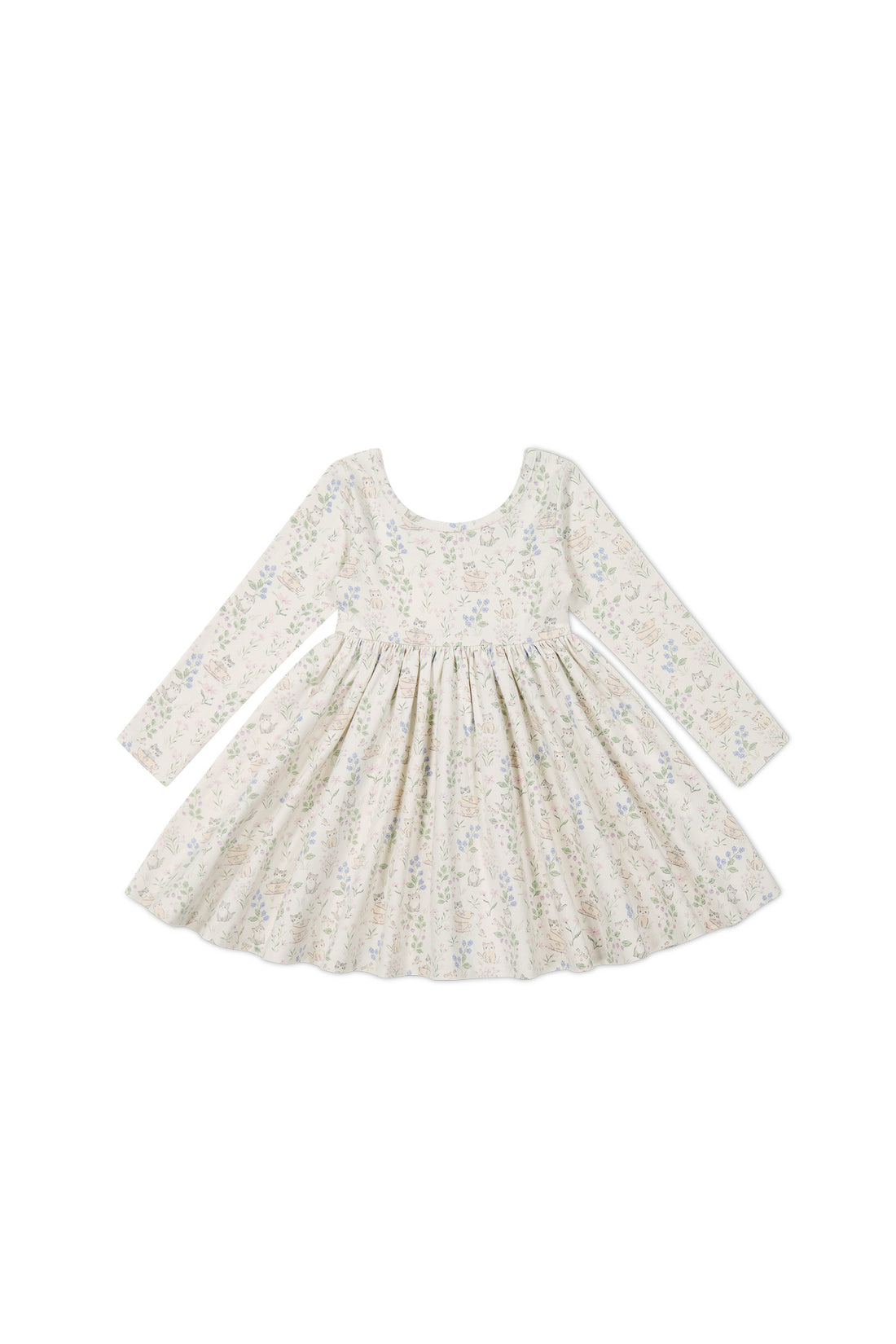 Organic Cotton Tallulah Dress - Moons Garden Lavender Childrens Dress from Jamie Kay USA