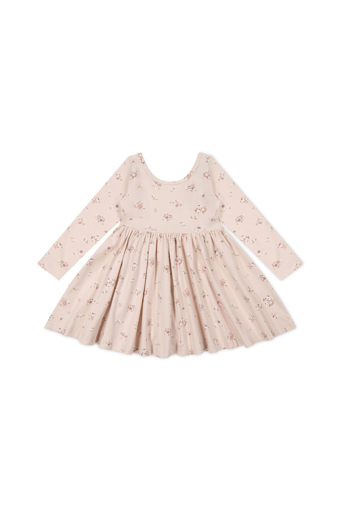 Organic Cotton Tallulah Dress - Petite Fleur Soft Peony Childrens Dress from Jamie Kay USA