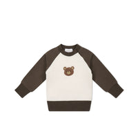 Organic Cotton Tao Sweatshirt - Cloud Bobbie Bear Childrens Sweatshirting from Jamie Kay USA