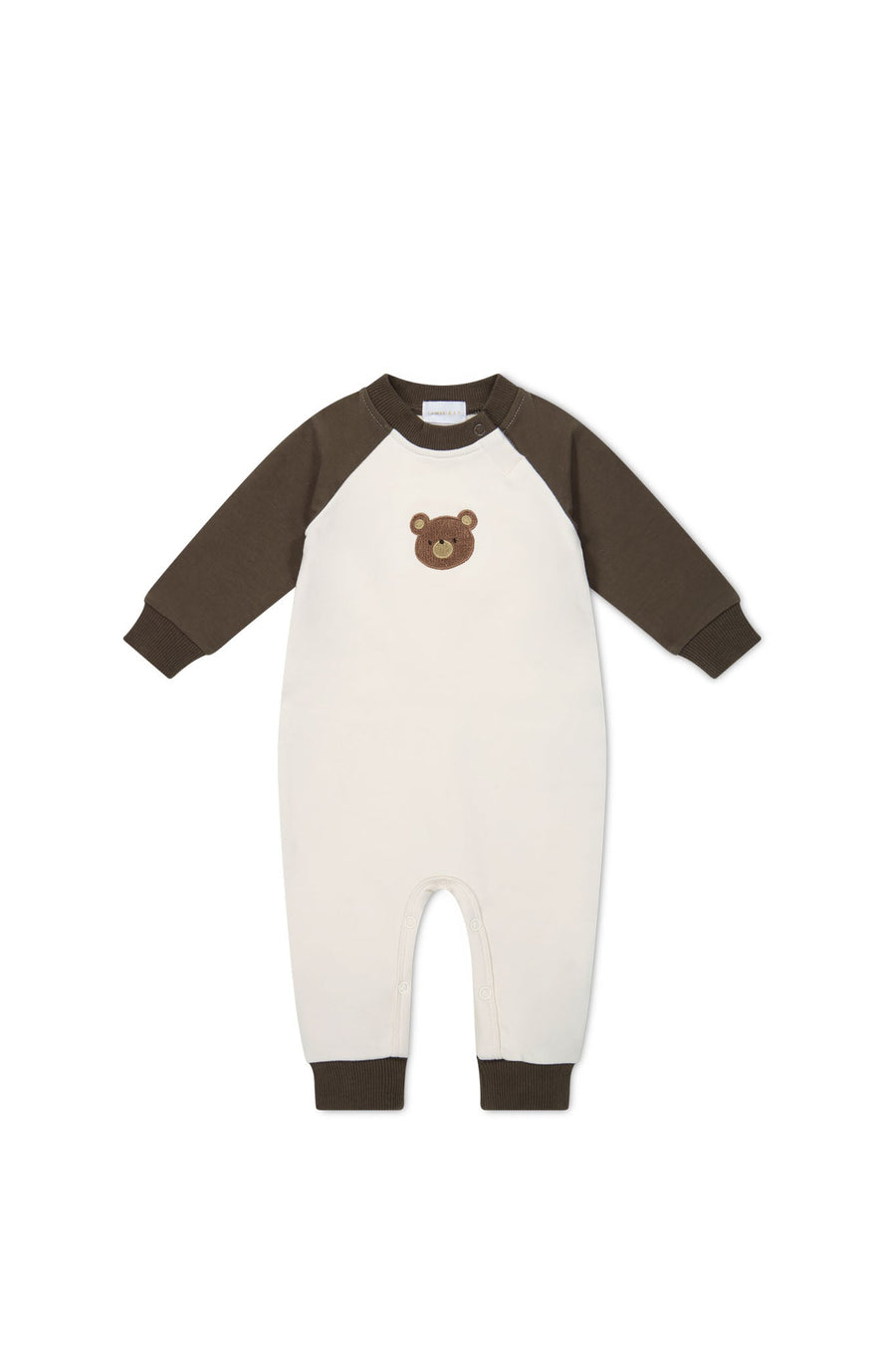 Organic Cotton Tao Sweatshirt Onepiece - Cloud Bobbie Bear Childrens Onepiece from Jamie Kay USA