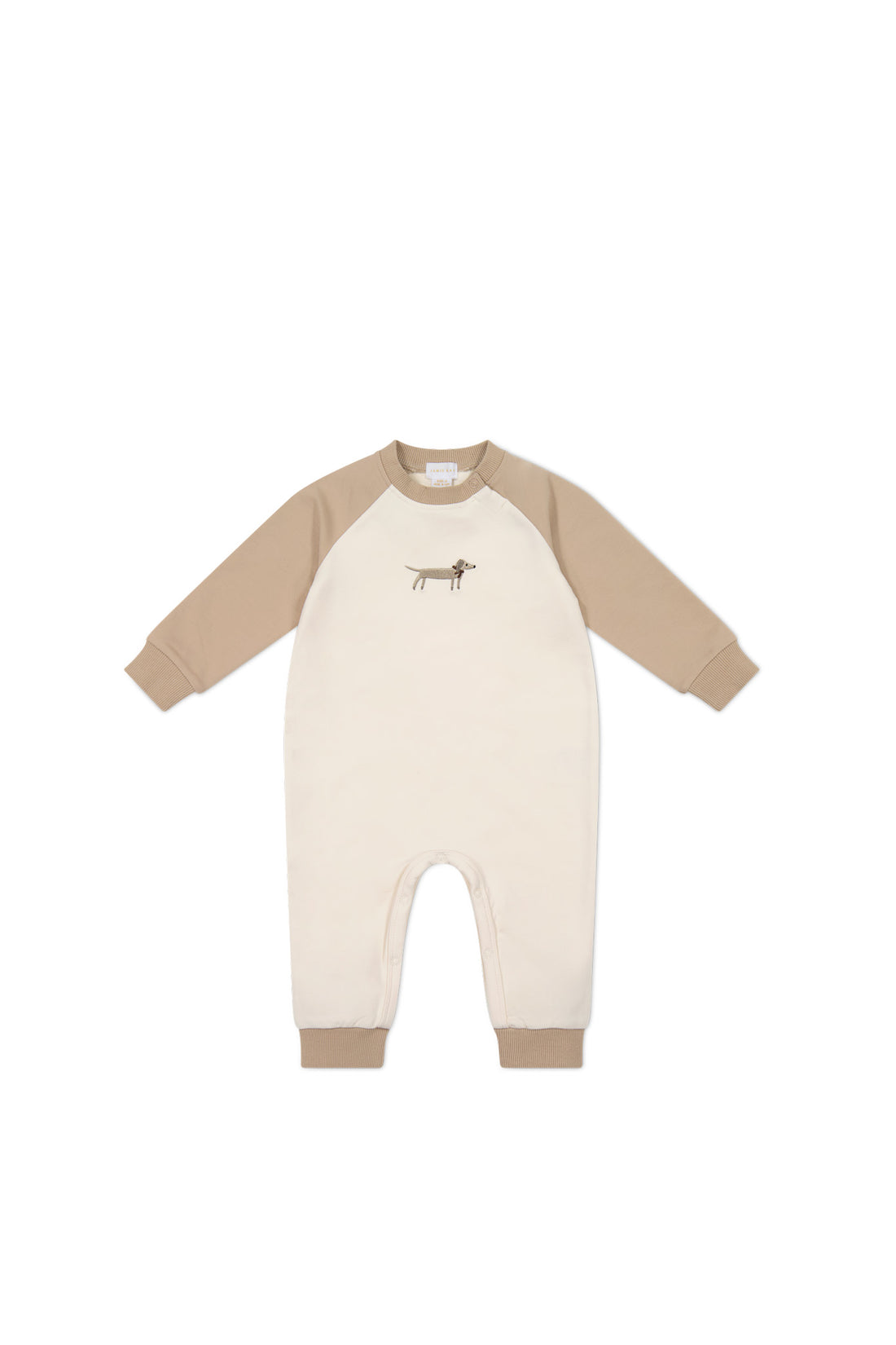 Organic Cotton Tao Sweatshirt Onepiece - Cosy Basil Fawn Childrens Onepiece from Jamie Kay USA