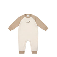 Organic Cotton Tao Sweatshirt Onepiece - Cosy Basil Fawn Childrens Onepiece from Jamie Kay USA