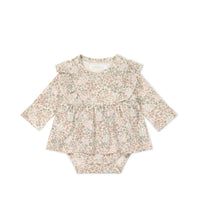 Organic Cotton Vivienne Playsuit - April Glacier Childrens Playsuit from Jamie Kay USA