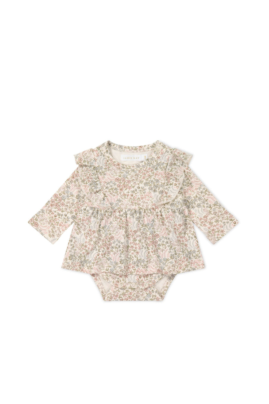 Organic Cotton Vivienne Playsuit - April Glacier Childrens Playsuit from Jamie Kay USA