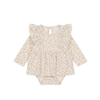 Organic Cotton Vivienne Playsuit - Emmy Egret Childrens Playsuit from Jamie Kay USA