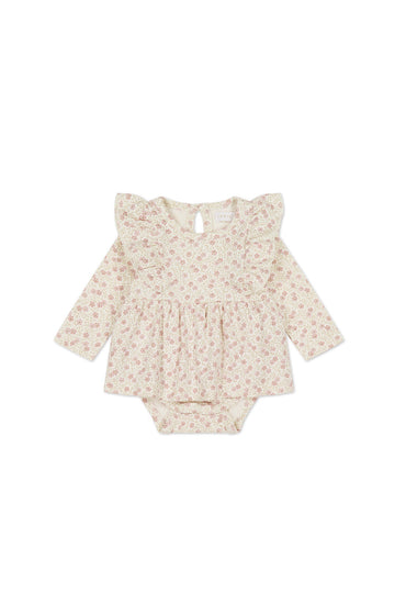 Organic Cotton Vivienne Playsuit - Emmy Egret Childrens Playsuit from Jamie Kay USA