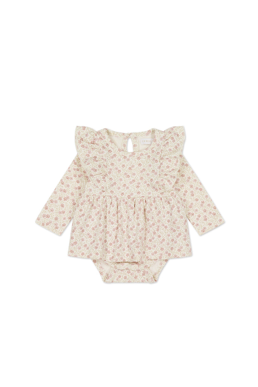 Organic Cotton Vivienne Playsuit - Emmy Egret Childrens Playsuit from Jamie Kay USA