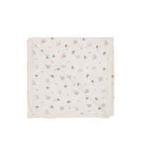 Organic Cotton Wrap Blanket - Woodland Friends Childrens Blanket from Jamie Kay USA