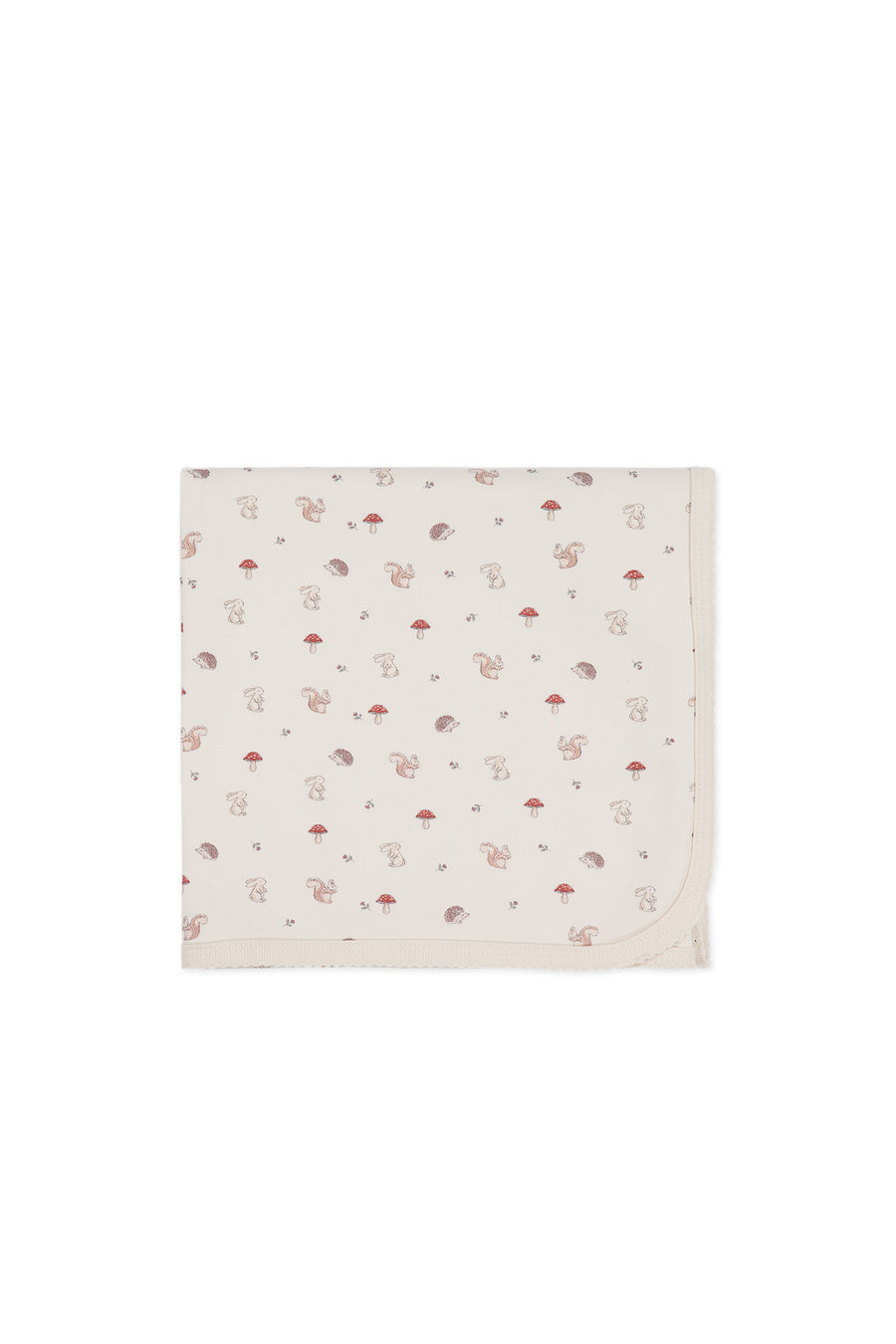 Organic Cotton Wrap Blanket - Woodland Friends Childrens Blanket from Jamie Kay USA