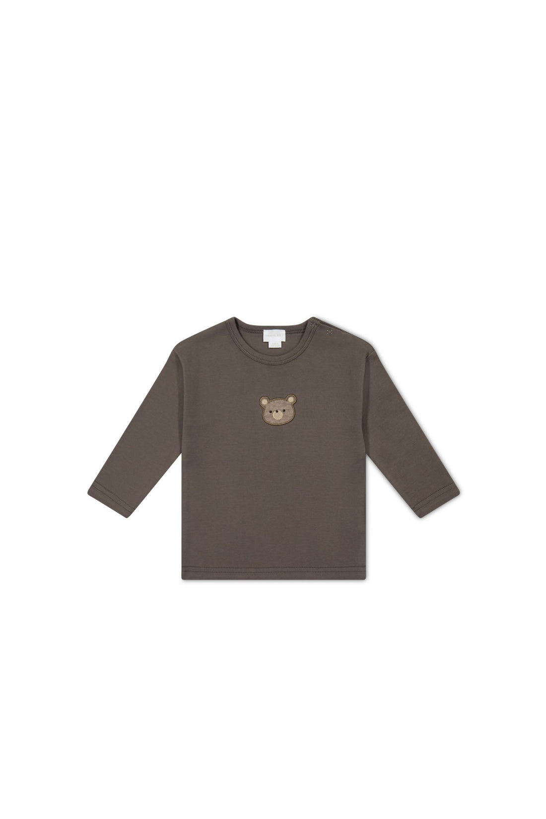 Pima Cotton Arnold Long Sleeve Top - Brownie Bobbie Bear Childrens Top from Jamie Kay USA