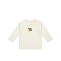 Pima Cotton Arnold Long Sleeve Top - Cloud Bear Childrens Top from Jamie Kay USA