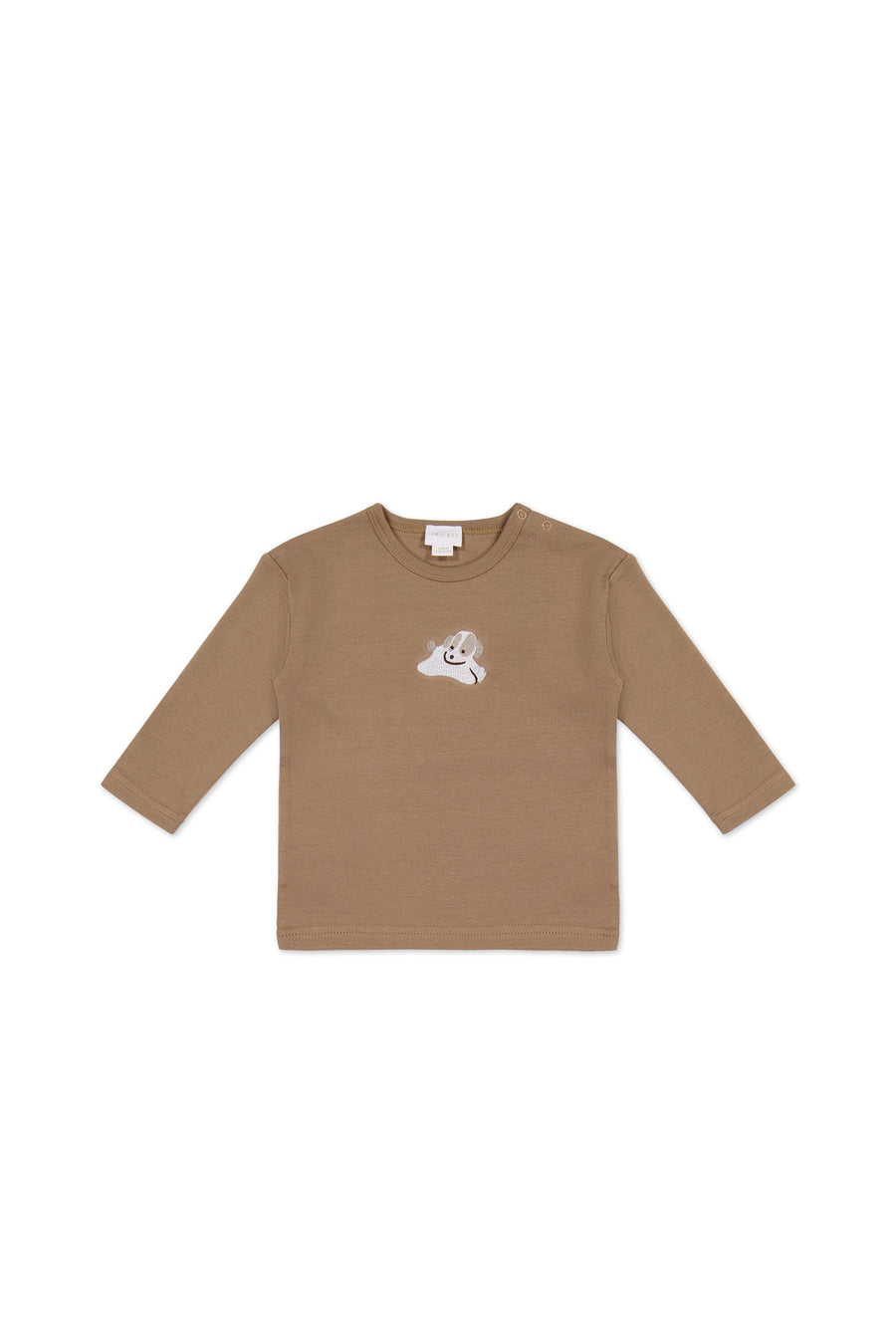 Pima Cotton Arnold Long Sleeve Top - Tiger Sasha Puppy Childrens Top from Jamie Kay USA