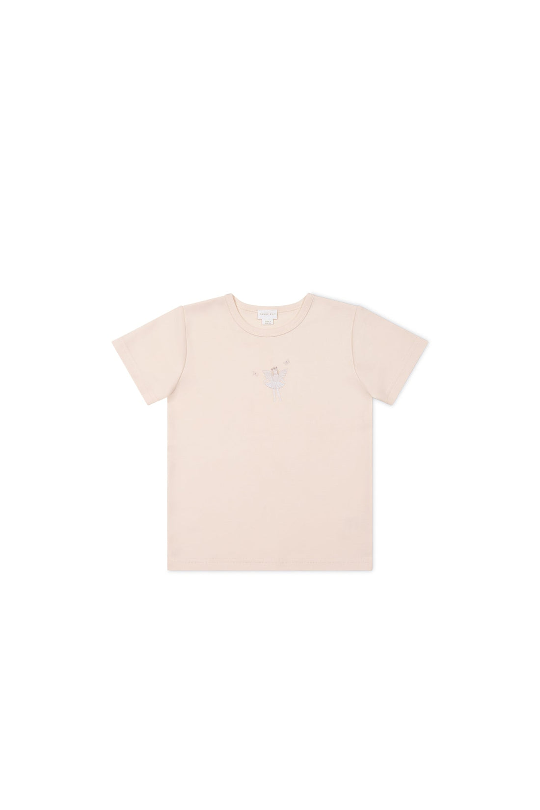 Pima Cotton Aude Oversized Tee - Ballet Pink Fairy Childrens Top from Jamie Kay USA