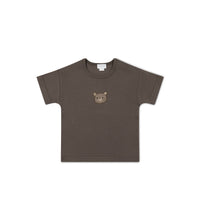 Pima Cotton Hunter Tee - Brownie Bobbie Bear Childrens Top from Jamie Kay USA