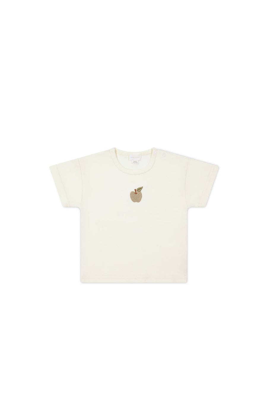 Pima Cotton Hunter Tee - Parchment Fresh Apple Childrens Top from Jamie Kay USA