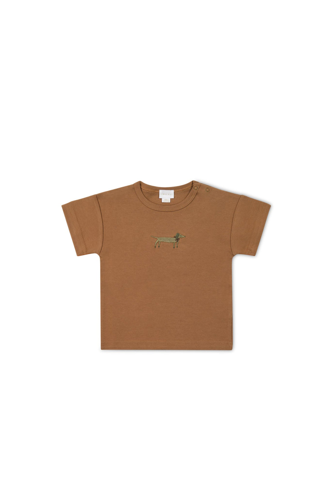 Pima Cotton Hunter Tee - Spiced Cosy Basil Childrens Top from Jamie Kay USA