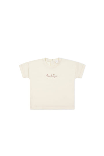 Pima Cotton Mimi Top - Parchment Tulip Childrens Top from Jamie Kay USA