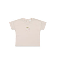 Pima Cotton Mimi Top - Rosewater Strawberry Childrens Top from Jamie Kay USA