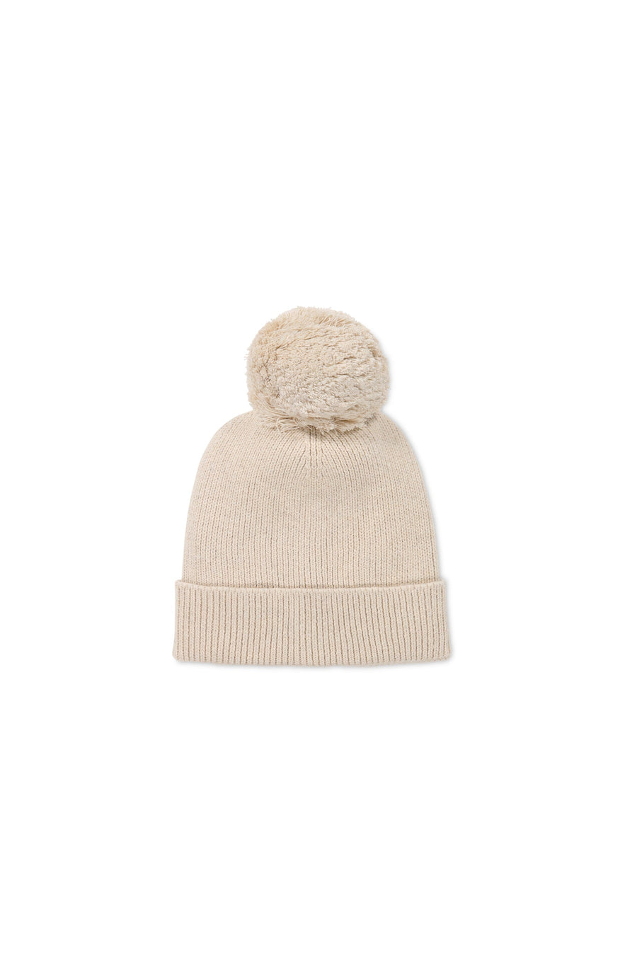 Pom Pom Hat - Oatmeal Marle Childrens Hat from Jamie Kay USA