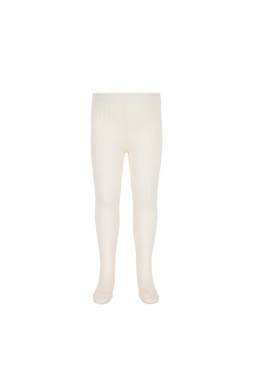 Ribbed Tight - Parchment Childrens Tight from Jamie Kay USA