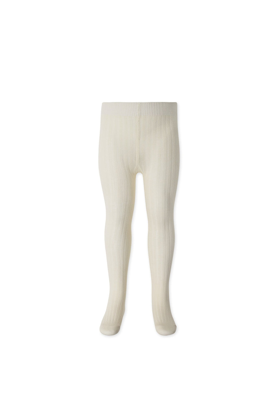 Ribbed Tights - Milk Childrens Tights from Jamie Kay USA