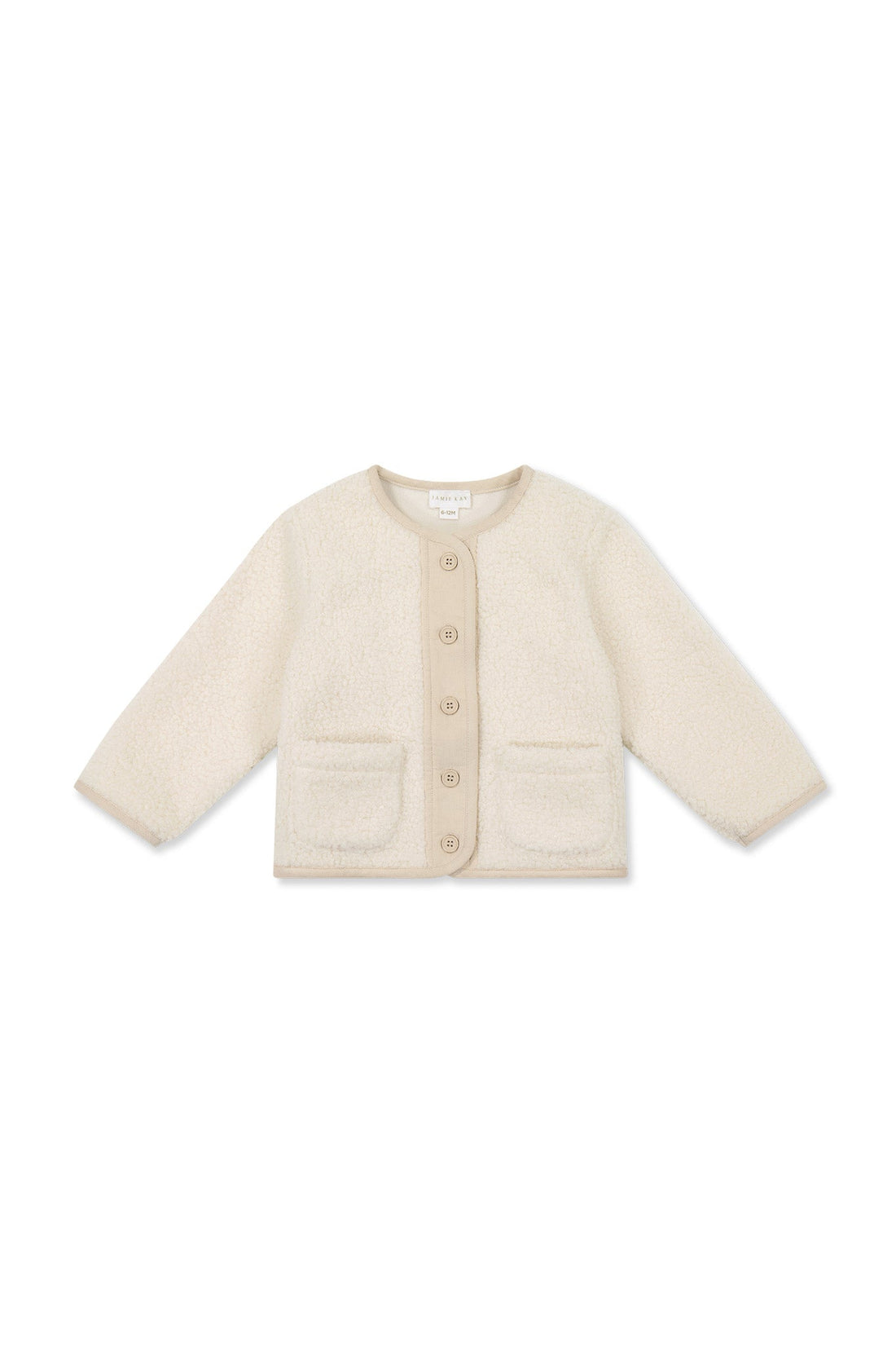 Rylan Sherpa Jacket - Natural Childrens Jacket from Jamie Kay USA