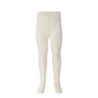 Scallop Weave Tight - Milk Childrens Tights from Jamie Kay USA