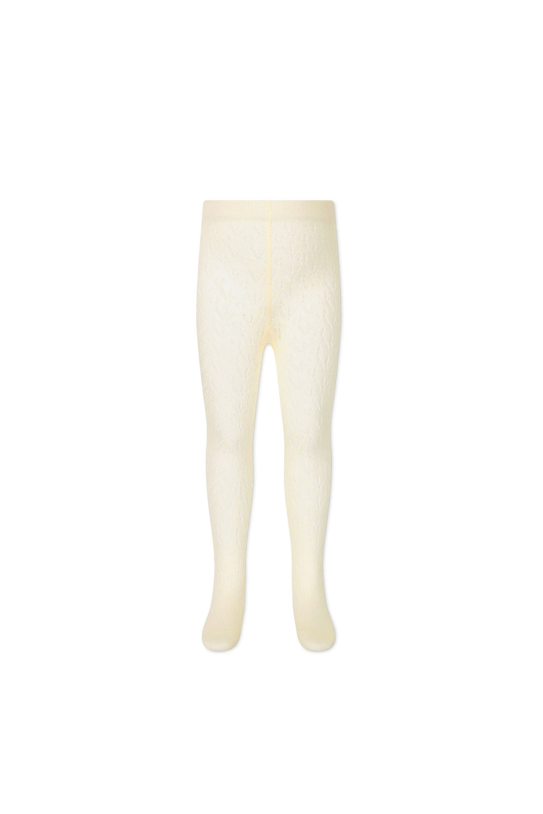 Scallop Weave Tight - Parchment Childrens Tights from Jamie Kay USA