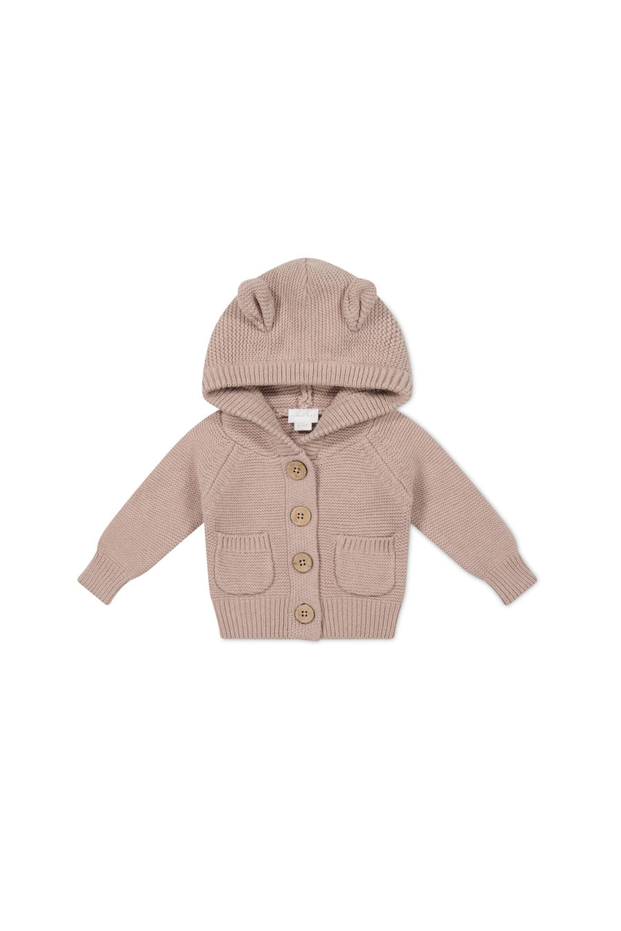 Sebastian Knitted Cardigan/Jacket - Dusky Rose Marle Childrens Cardigan from Jamie Kay USA