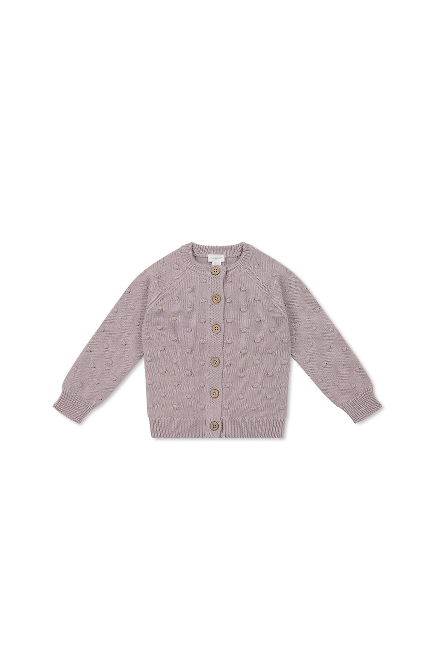 Simple Dotty Cardigan - Heather Haze Childrens Cardigan from Jamie Kay USA