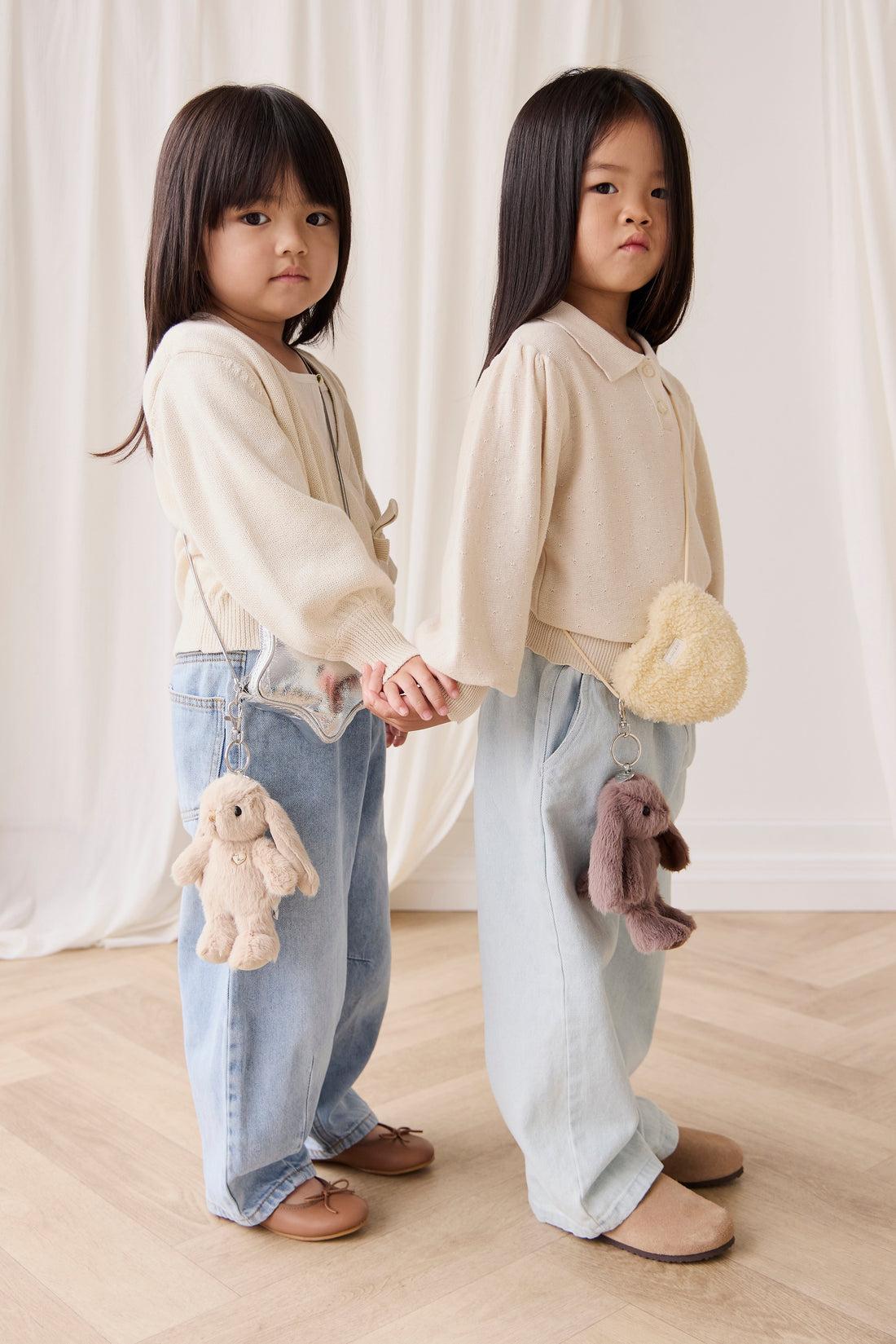 Snuggle Bunnies - Penelope Keyring - Caramel Childrens Toy from Jamie Kay USA