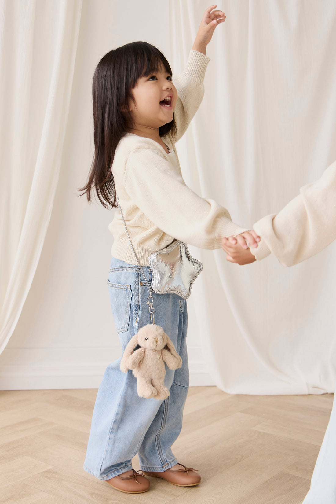 Snuggle Bunnies - Penelope Keyring - Caramel Childrens Toy from Jamie Kay USA