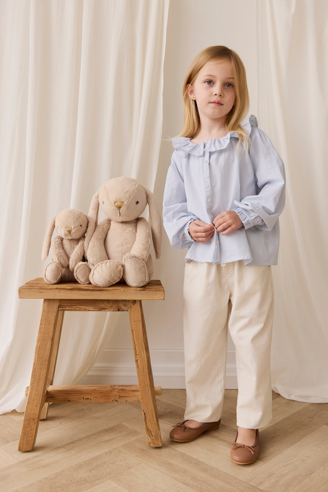 Snuggle Bunnies - Penelope - Caramel - 45CM Childrens Toy from Jamie Kay USA