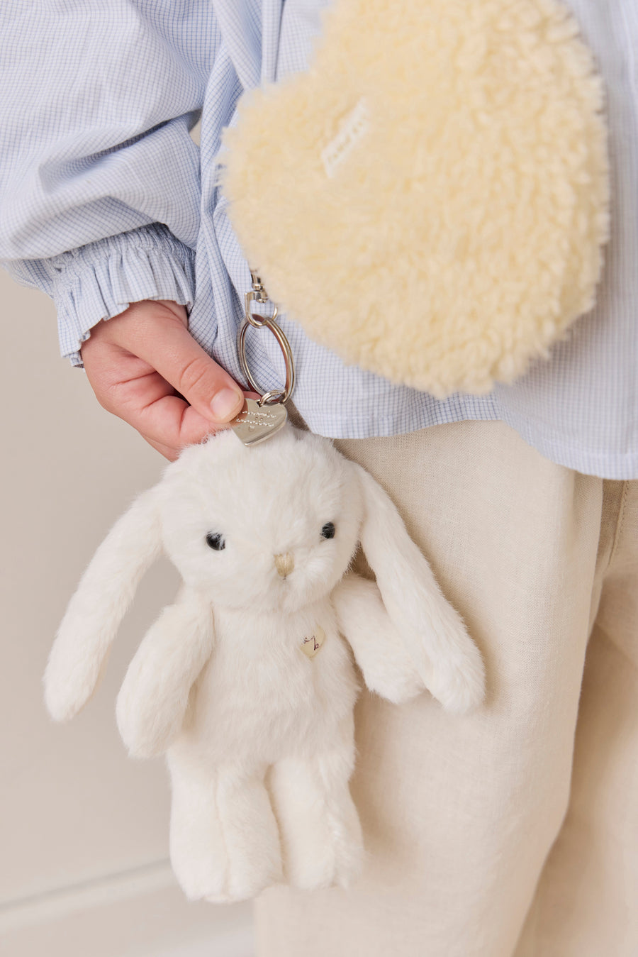 Snuggle Bunnies - Penelope Keyring - Marshmallow – Jamie Kay USA