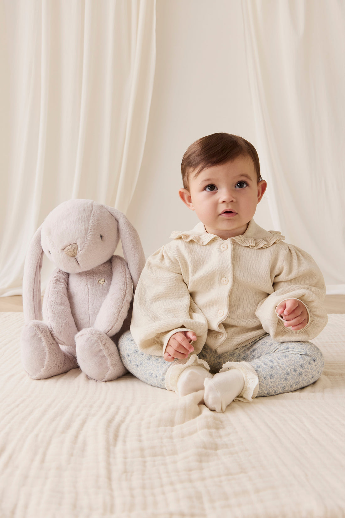 Snuggle Bunnies - Penelope - Beige - 45CM Childrens Toy from Jamie Kay USA