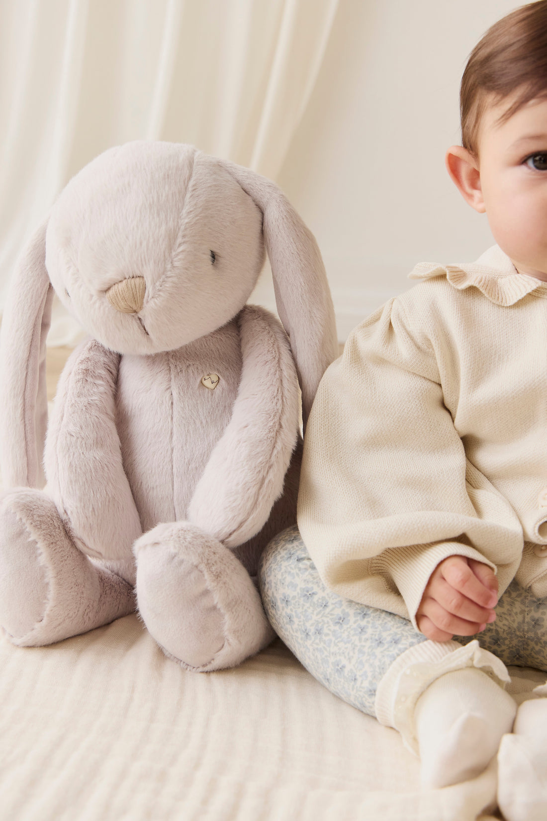 Snuggle Bunnies - Penelope - Beige - 45CM Childrens Toy from Jamie Kay USA