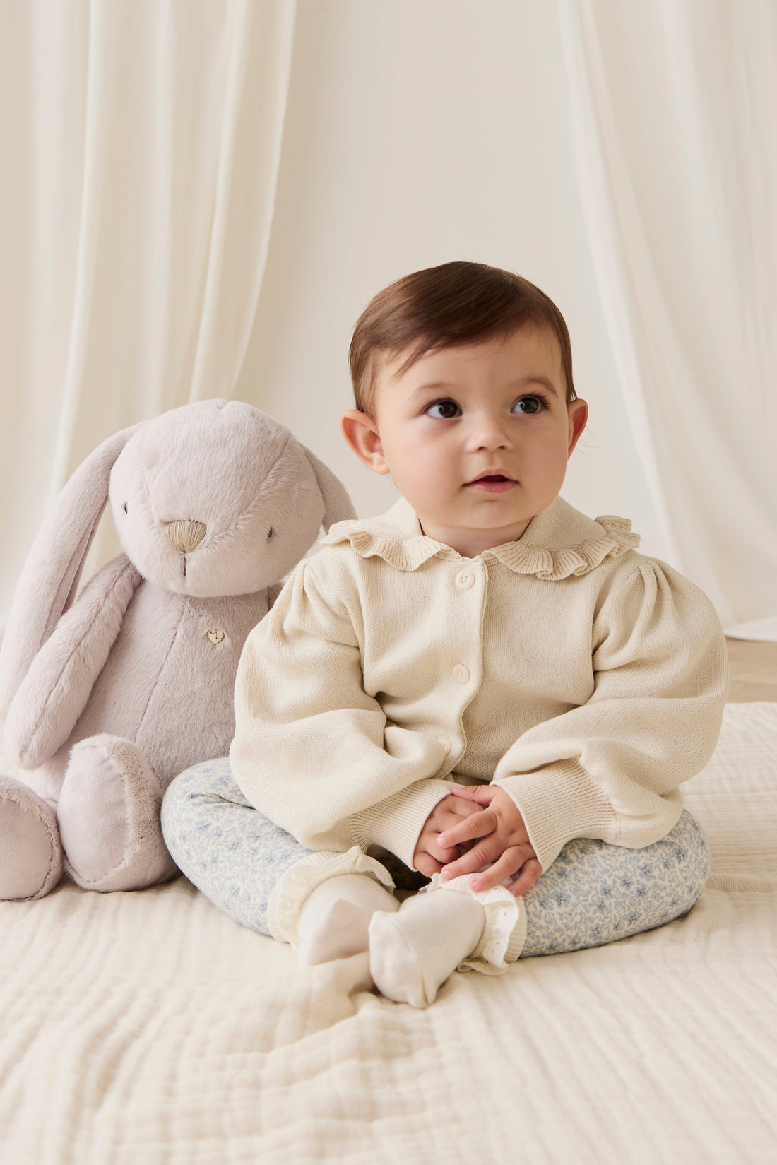 Snuggle Bunnies - Penelope - Beige - 45CM Childrens Toy from Jamie Kay USA