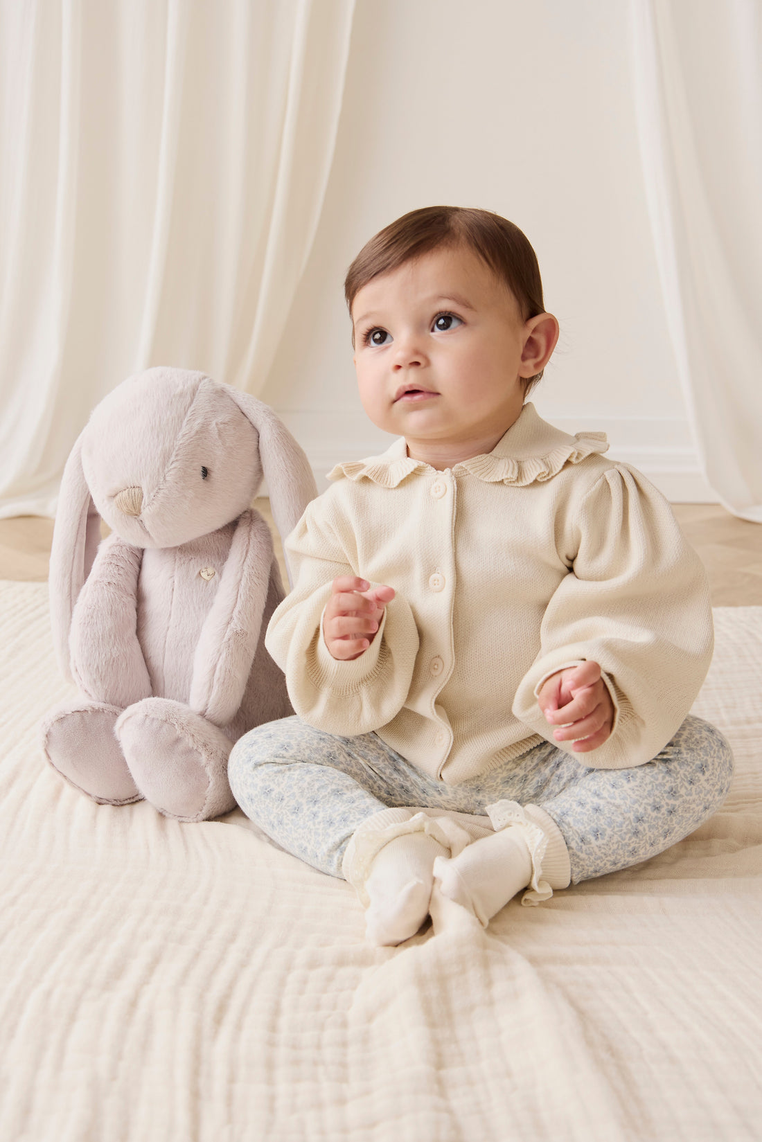 Snuggle Bunnies - Penelope - Beige - 45CM Childrens Toy from Jamie Kay USA