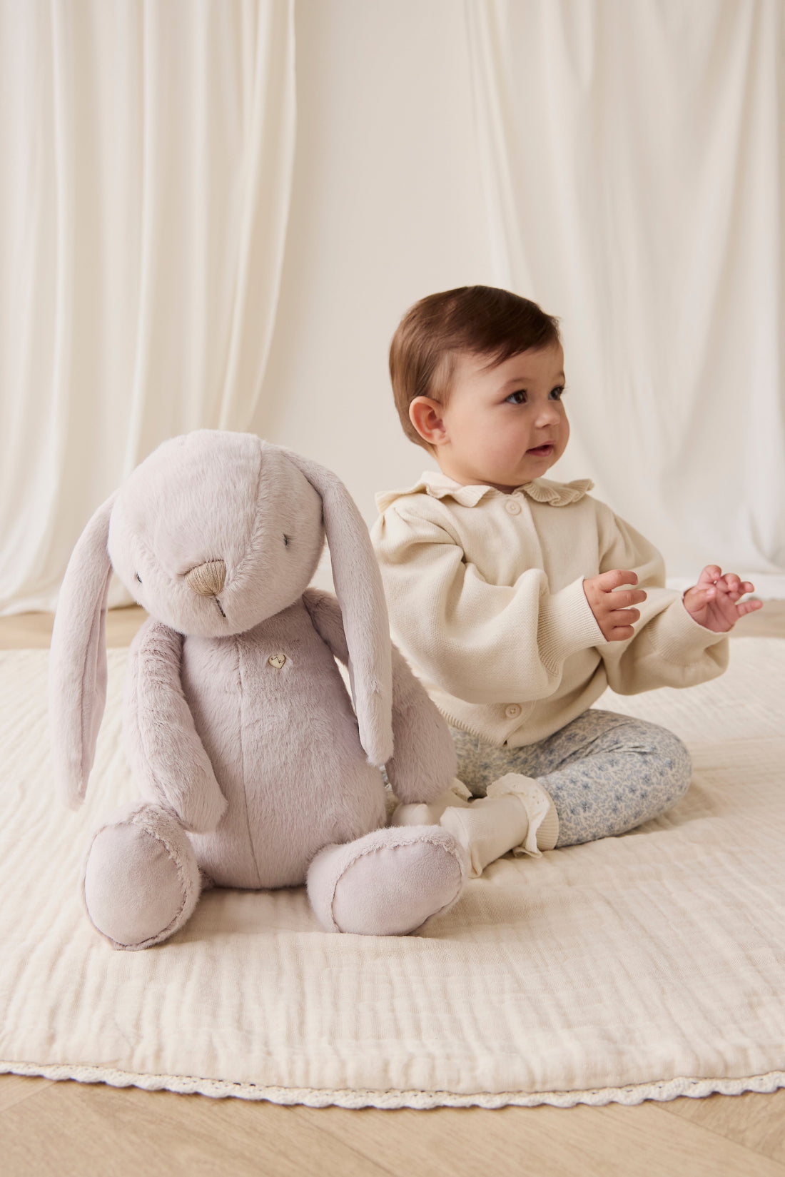 Snuggle Bunnies - Penelope - Beige - 45CM Childrens Toy from Jamie Kay USA