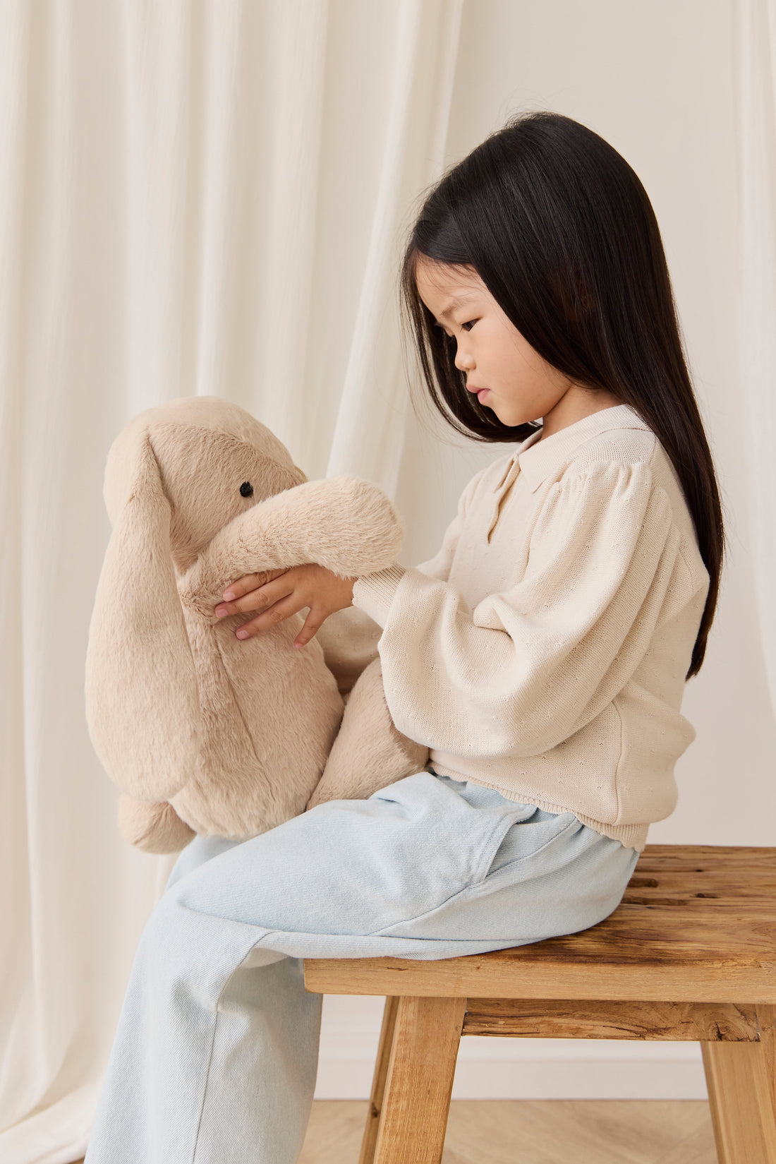 Snuggle Bunnies - Penelope - Caramel - 45CM Childrens Toy from Jamie Kay USA