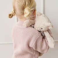 Snuggle Bunnies - Georgie With Bow Childrens Toy from Jamie Kay USA