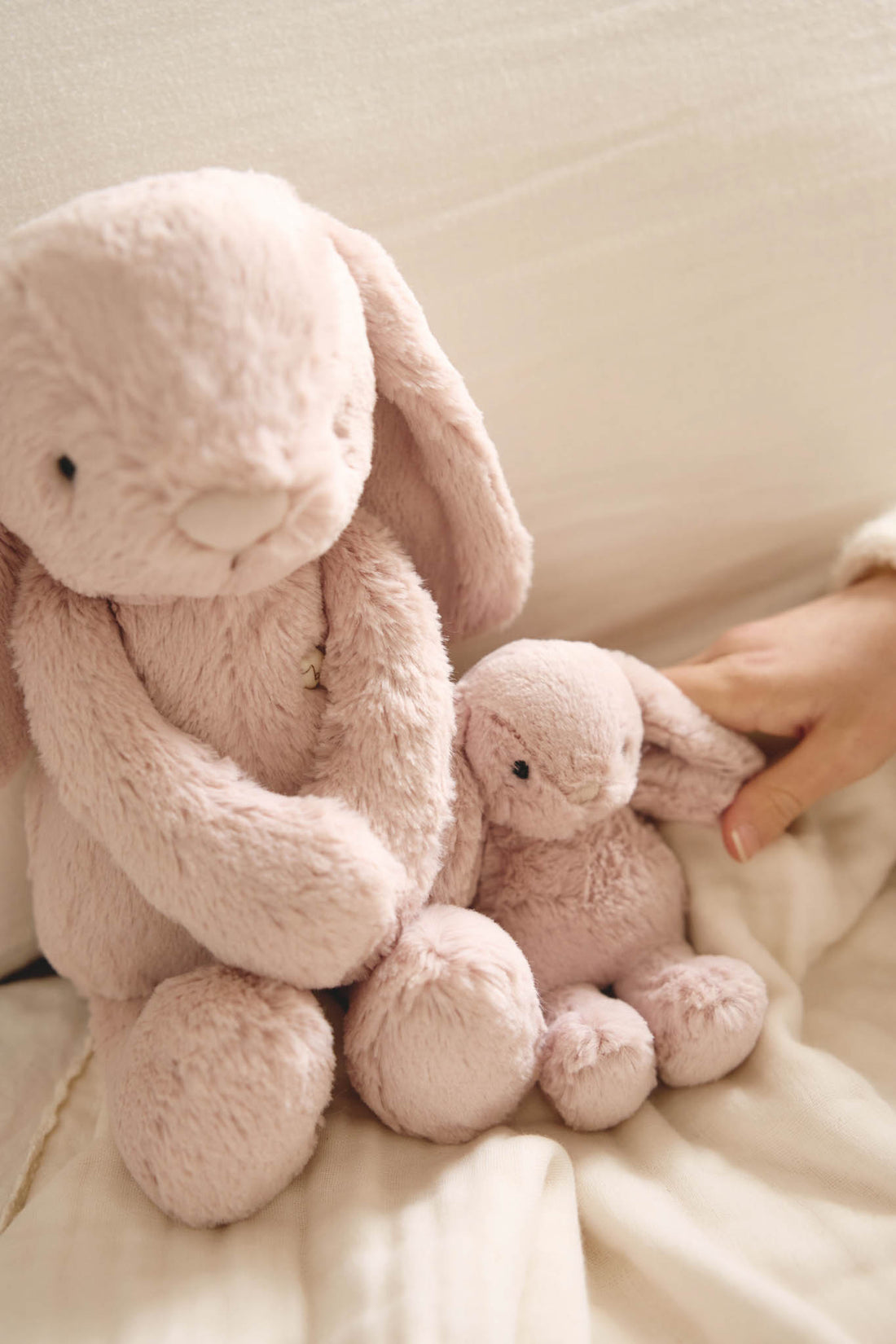 Snuggle Bunnies - Frankie the Hugging Bunny - Blush Childrens Toy from Jamie Kay USA