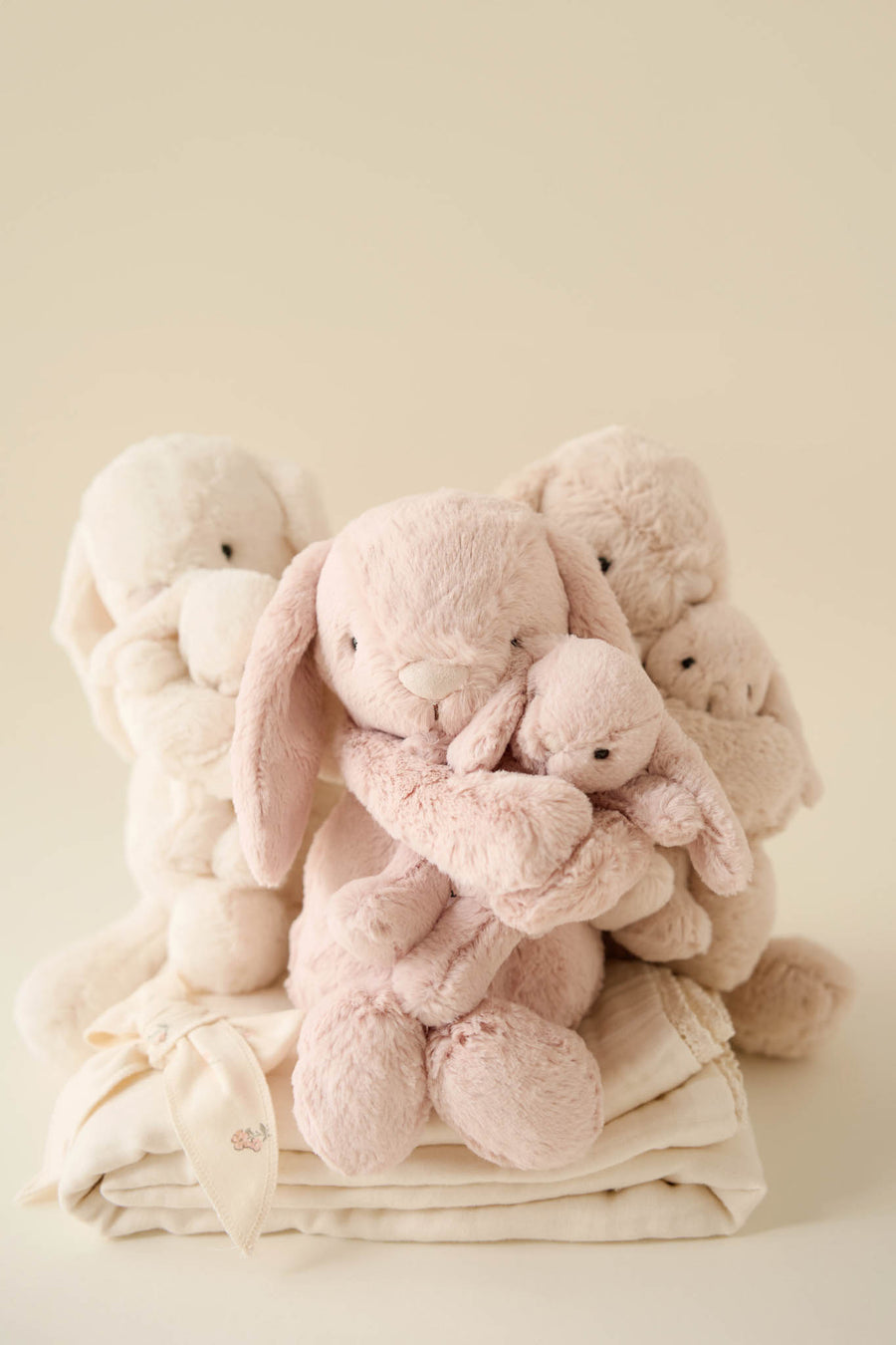 Snuggle Bunnies - Frankie the Hugging Bunny - Blush Childrens Toy from Jamie Kay USA