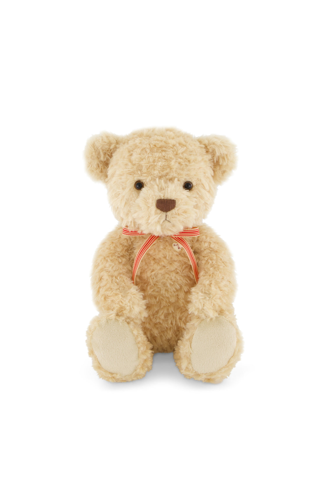 Snuggle Bunnies - Arthur the Bear - Arthur with Red Stripe Bow Childrens Toys from Jamie Kay USA