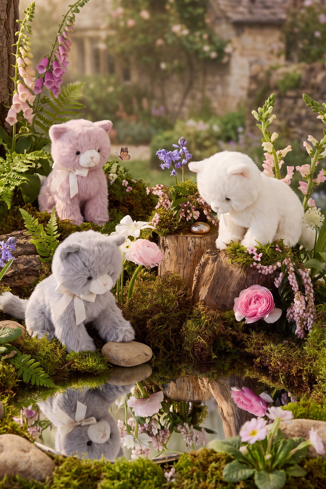 Snuggle Bunnies - Moon the Kitty - Soft Grey Childrens Toys from Jamie Kay USA