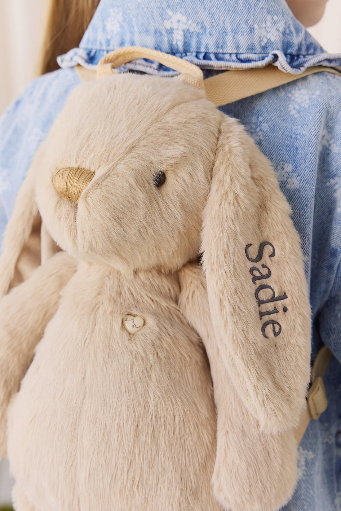 Snuggle Bunnies - Penelope Backpack - Hazelnut Childrens Toys from Jamie Kay USA