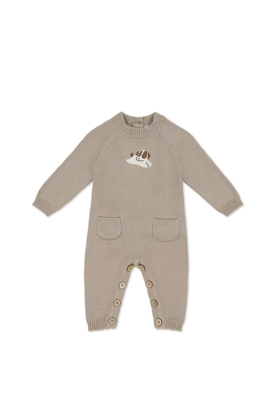 Theo Knit Onepiece - Tweed Sasha Puppy Childrens Onepiece from Jamie Kay USA